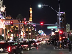 The Las Vegas Strip at night